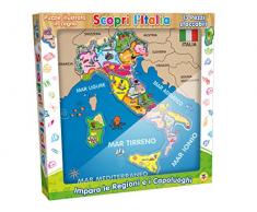 TEOREMA Satz Puzzle aus Holz, Mehrfarbig Italien Mehrfarbig