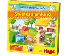 HABA 304223 - Meine ersten Spiele - Spielesammlung, 10 erste Spiele auf dem Bauernhof für 1-3 Kinder ab 2 Jahren