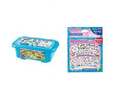 Max Bringmann KG Aquabeads 32808 Mega Bastelbox Safari, Kinder Bastelset & 79268 Motivvorlagen, Kinder Bastelzubehör