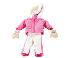 Götz 3402231 Kombination Skianzug Streif - Skibekleidung Puppenbekleidung Gr. XL - 3-teiliges Bekleidungs- und Zubehörset für Stehpuppen von 45 - 50 cm