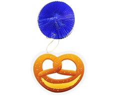 TIB 14036 - 4er SET Deko-Rotorspiralen Bierglas & Bretzel