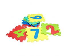 Globo Toys Globo – 5094 32 x 32 cm VITAMINA _ G Zahlen mehrfarbige Fliesen (9)