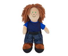 Miniland Weiche Stoffpuppe, Lernpuppe, europäischer Junge-96301