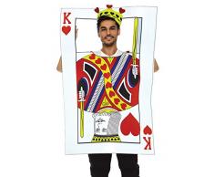 Leg Avenue 8675522101 2 teilig Set Kartenkönig, Herren Karneval Kostüm Fasching, Mehrfarbig, Einheitsgröße