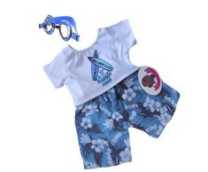 Baue Dein Bears Kleiderschrank 5060322140384 Teddybär Kleidung, blau