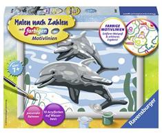 Ravensburger Malen nach Zahlen 28468 - Freundliche Delfine