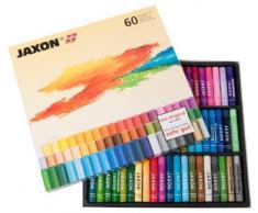 Honsell 47460 - Jaxon Ölpastellkreide, 60er Set im Kartonetui, brillante, lichtechte Farben, ideal für Künstler, Hobbymaler, Kinder, Schule, Kunstunterricht, frei von Schadstoffen