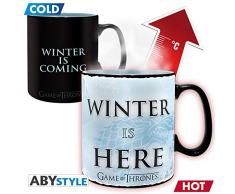 Unbekannt Z886895 Game of Thrones Thermoeffekt Tasse XL Winter Is Here, Mehrfarbig, 460 ml
