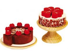 Rülke Holzspielzeug 21660 Puppenhauszubehör, holzfarben, rot, braun, weiß