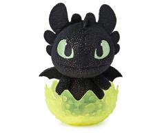 Dreamworks Dragons 6054907 Legends Evolved, Baby Wild Gronckle 7,5 cm Plüsch, Plüschdrache im Ei zum Sammeln, Multicolour