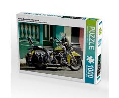 CALVENDO Puzzle Harley Davidson in Havanna 1000 Teile Lege-Größe 64 x 48 cm Foto-Puzzle Bild von Henning von Löwis of Menar