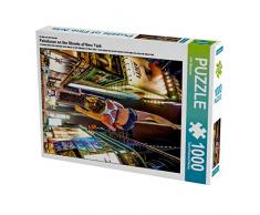 CALVENDO Puzzle Poledance on The Streets of New York 1000 Teile Lege-Größe 48 x 64 cm Foto-Puzzle Bild von Dirk Meutzner
