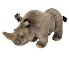 Wild Republic 18156 Plüsch Nashorn, Cuddlekins Kuscheltier, Plüschtier, 30 cm, grau