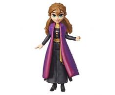 Hasbro Disney Frozen Disney Die Eiskönigin kleine Anna Puppe mit abnehmbarem Umhang, inspiriert durch den Film Die Eiskönigin 2 E6306ES0
