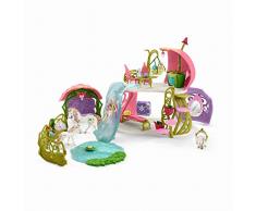 Schleich 42445- Glitzerndes Blütenhaus mit Einhörnern Spielzeug