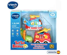 Vtech TUT Bólidos 3 Coches. Feuerwehrmann Tractor Hubschrauber Farbe (3480-242122)