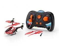Revell Control 23841 RC Helikopter RTF, ferngesteuerter Hubschrauber für Einsteiger, 3-CH IR Fernsteuerung, einfach zu fliegen, elektrischer Gyro, sehr stabil, USB-Ladekabel, nur Indoor - TOXI, Rot