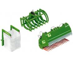 Wiking 7382 - Frontlader Werkzeuge Set B, grün