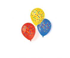 amscan 9904030 10 Latex Ballons Konfetti Party, Farbig Sortiert