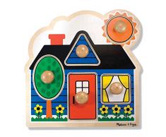 Melissa & Doug Holzpuzzle mit großem Knauf - Erste Formen (5 Teile)