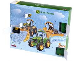 Theo Klein 3936 Adventskalender mit John Deere Traktor 6215R, Maßstab 1, 24 Türchen, Mehrfarbig