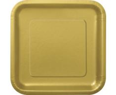 23 cm, quadratisch Party Teller, 14 Stück