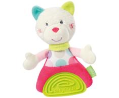 Stripes & Dots Fehn Grabber Plüschkatze mit weichem Beißring