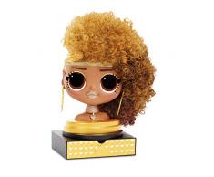 L.O.L. Surprise! 566229E7C Styling Head with for Endless L.O.L. Überraschung O.M.G. Stylingkopf Royal Bee mit Stick-On Hair für endlose Styles, Multi
