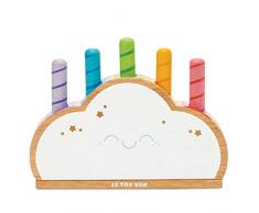 Petilou PL133 Le Toy Van – Pädagogisches Regenbogenwolke Spielzeug – Baby Sensory Montessori Kleinkind Lernspielzeug – geeignet für 18 + Monate, Rainbow Cloud Pop