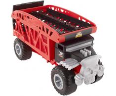 Hot Wheels FYK13 - Monster Truck Transporter mit Platz für 12 Spielzeugautos, Spielzeug ab 3 Jahren