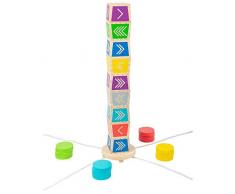 Small Foot 12037 Wikingerspiel Kubb Vertikal Active aus Holz, FSC 100%-Zertifiziert, Spielspaß für die ganze Familie Spielzeug, Mehrfarbig
