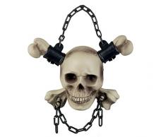 Boland 72096 - Deko-Figur Angeketteter Totenkopf, Sonstige Spielwaren