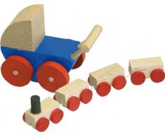 Rülke Holzspielzeug 21618 Puppenhauszubehör, holzfarben, blau, rot, schwarz