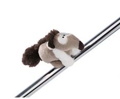 Nici 45238 Ameisenbär Anita 10cm MagNICI, Plüschtier mit Magnet, grau/weiß