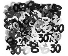 Gifts 4 All Occasions Limited SHATCHI-161 Tischkonfetti zum 30. Geburtstag, 14 g, Schwarz