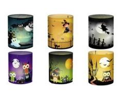 Ursus 184000115 - Mini Tischlichter Ambiente, Halloween, 115 g/qm, 5 Stück, Motiv 115