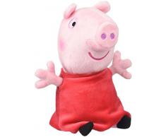 Jazwares 92661 - Peppa Wutz Peppa Kuscheltier mit Sound, Weiche Plüschfigur ca. 15 cm groß, Plüsch Figur zum Schlafen, Stofftier zum Spielen, Original Peppa Pig Plüschtier für Kinder ab 18 Monate