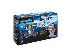 Revell Control 23872 23872-RC Quadrocopter mit FPV Kamera Brille, Live-Übertragung über WiFi, Video-Stream aufs Eigene Smartphone, Ferngesteuert mit 2,4 GHz Fernsteuerung, Wechsel-Akku, Spot VR, bunt