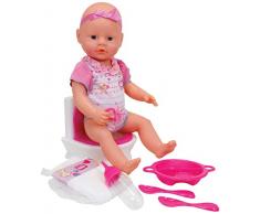 Simba 105032483 - New Born Baby Flushing Potty, Babypuppe