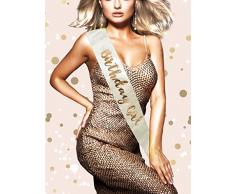 Alandra Birthday RGS-BG Girlande für Mädchen, cremefarben und rotgold, metallisch, Einheitsgröße