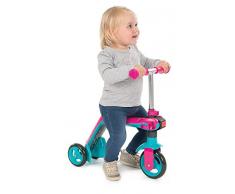 Smoby 7600750603 Switch 2-in-1, Laufrad und Roller, Rosa