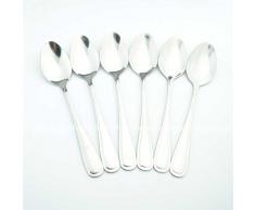 Gifts 4 All Occasions Limited SHATCHI-706 Löffel, Edelstahl, silberfarben, 6 Stück