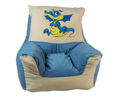 Heunec 775398 Möbel, Sessel, blau/beige