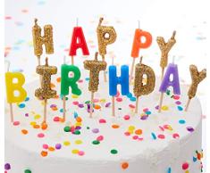 Ginger Ray RA-935 Kerzen - Happy Birthday Candles, Neuheit