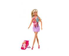 Simba 105730211 - Steffi Love Puppe als Babysitter, 12 Teile