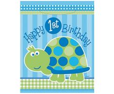 Dessertteller zum 1. Geburtstag Schildkröte Geschenktaschen One Size mehrfarbig