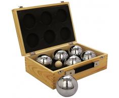 Weiblespiele 010205 - Boules-Set in Holzkiste, 6-teilig