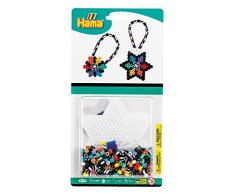 Hama 4177 Bügelperlen Midi, ca. 350 Stück, inklusive Stiftplatte Stern und Zubehör, Mehrfarbig