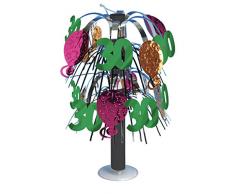 Creative Converting 261720 30. Geburtstag Mini Folie Tisch Mittelpunkt, Silber/grün/pink