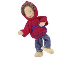 Käthe Kruse 66400 - Waldorf Biegepuppe Junge Martin, rot/blau